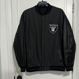 Riders by Lee Black and Dark Gray Varsity Jacket